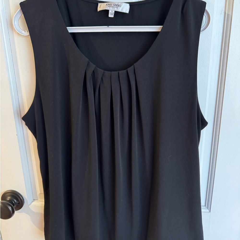 Black Sleeveless Top size 2x